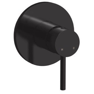 Mixer Matte Black Wall Mounted Shower Mixer, Rough-In Valve Included Remer X30-NO